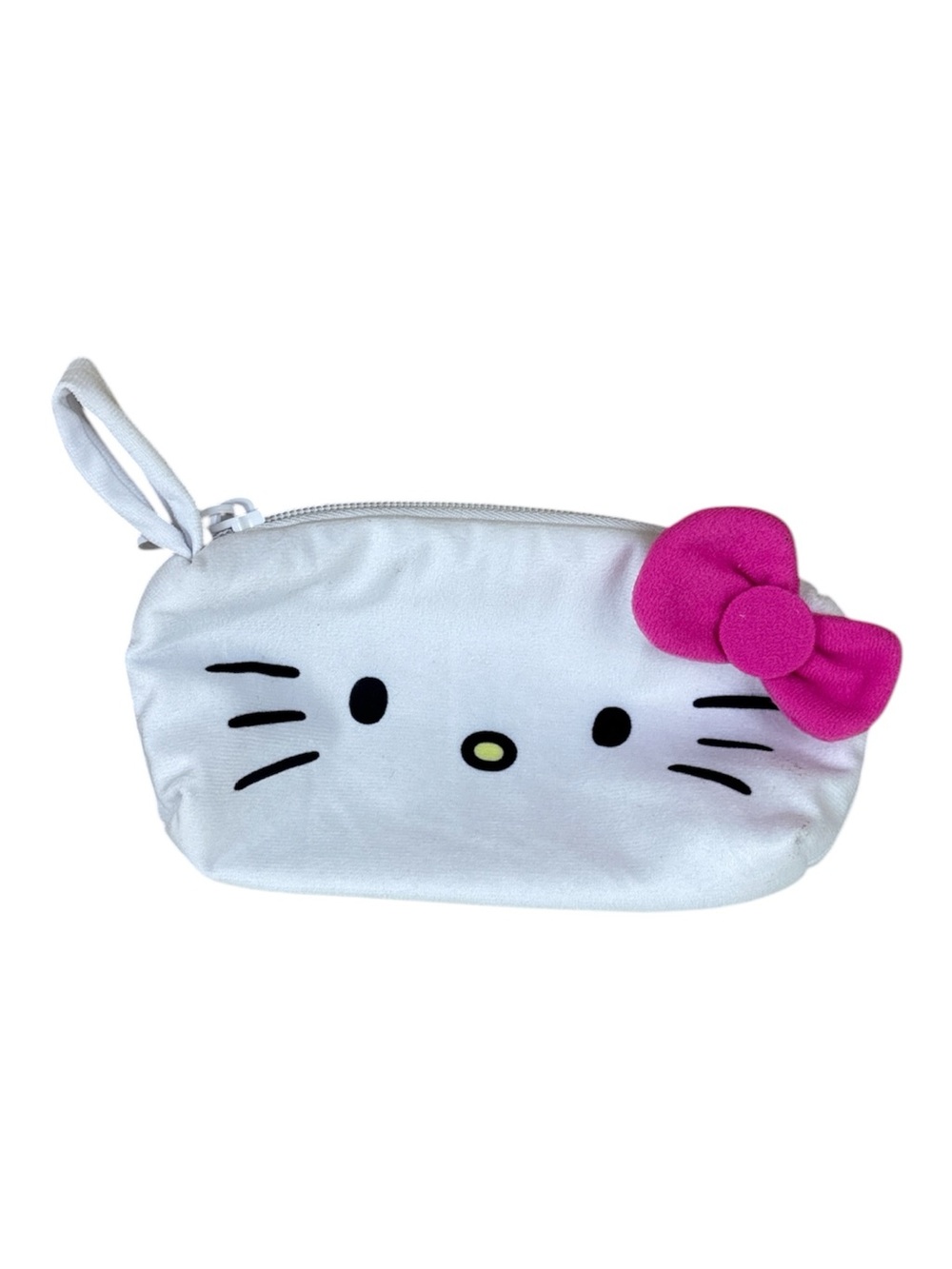 Hello Kitty White & Hot Pink Face Wristlet Pouch